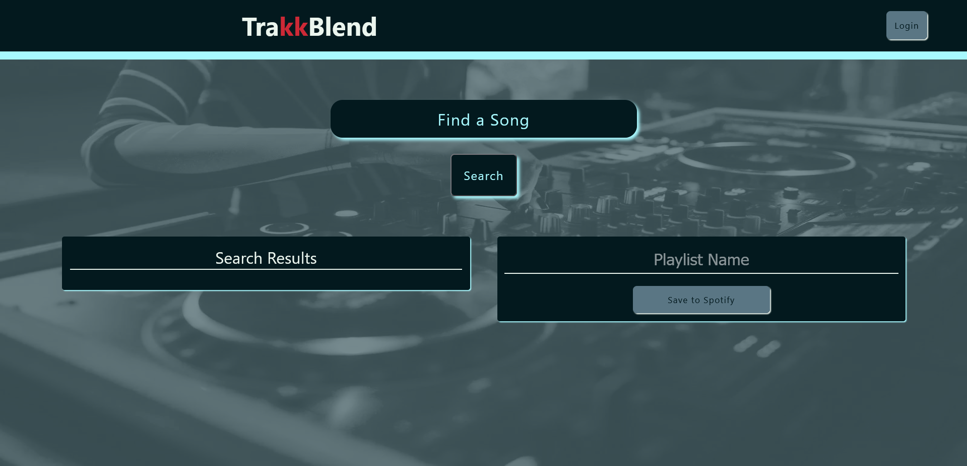 Trakkblend UI